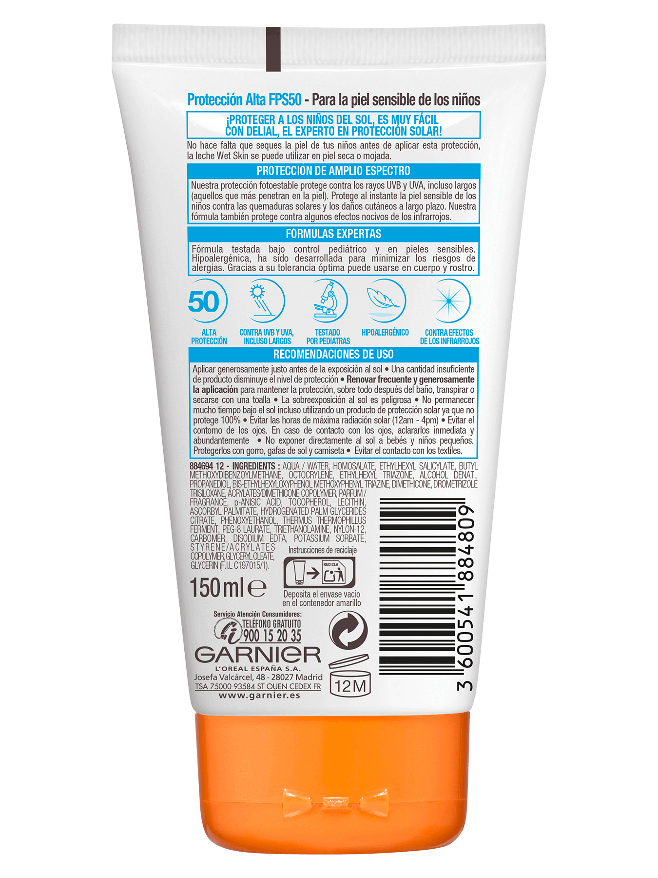 Protector solar infantil